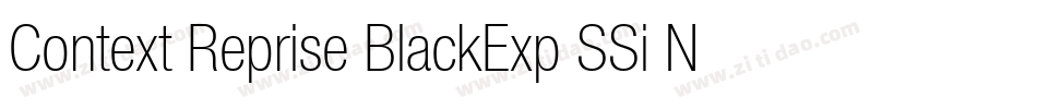 Context Reprise BlackExp SSi Normal字体转换